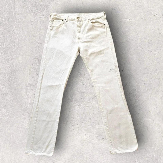 Levi’s 501 white jeans ג'ינס לבן מידה W88 L110