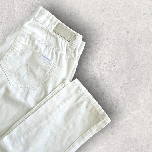 Calvin Klein White Pants מידה 24x32
