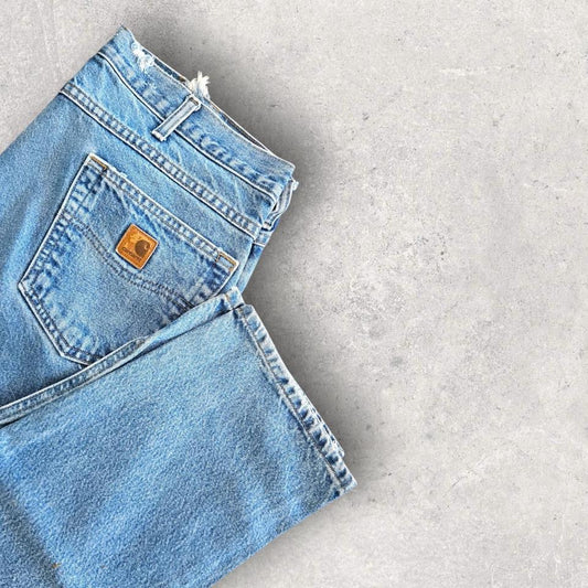 Carhartt blue jeans 36X32 classic fit vintage worn