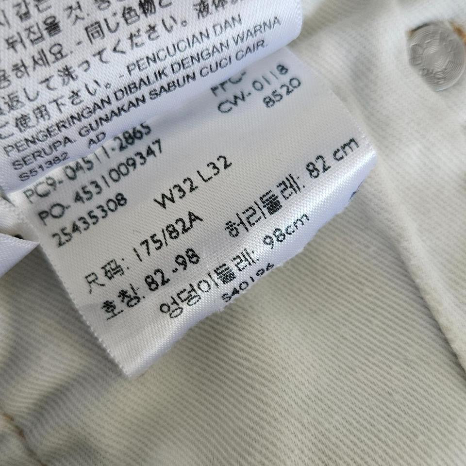 Levi’s 511 Blue Jeans – 32x32 עם דהייה וכתם קל