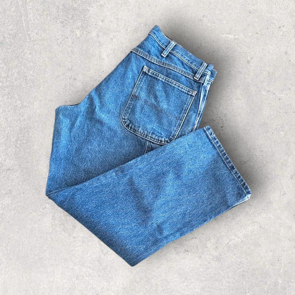 Carpenters blue jeans vintage workwear streetwear 36x30