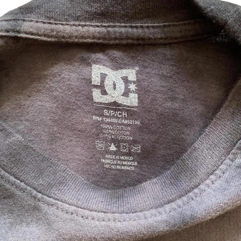 DC tie dye T-shirt - Medium חולצת טאי דאי שחור-אפור מידה M