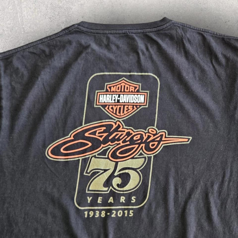 Harley Davidson Black Tee - XL חולצת טי שחורה של הארלי דיווידסון, מידה XL