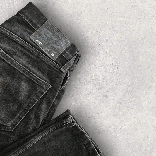 Levi’s 512 black jeans 29x29 – vintage slim tapered fit denim