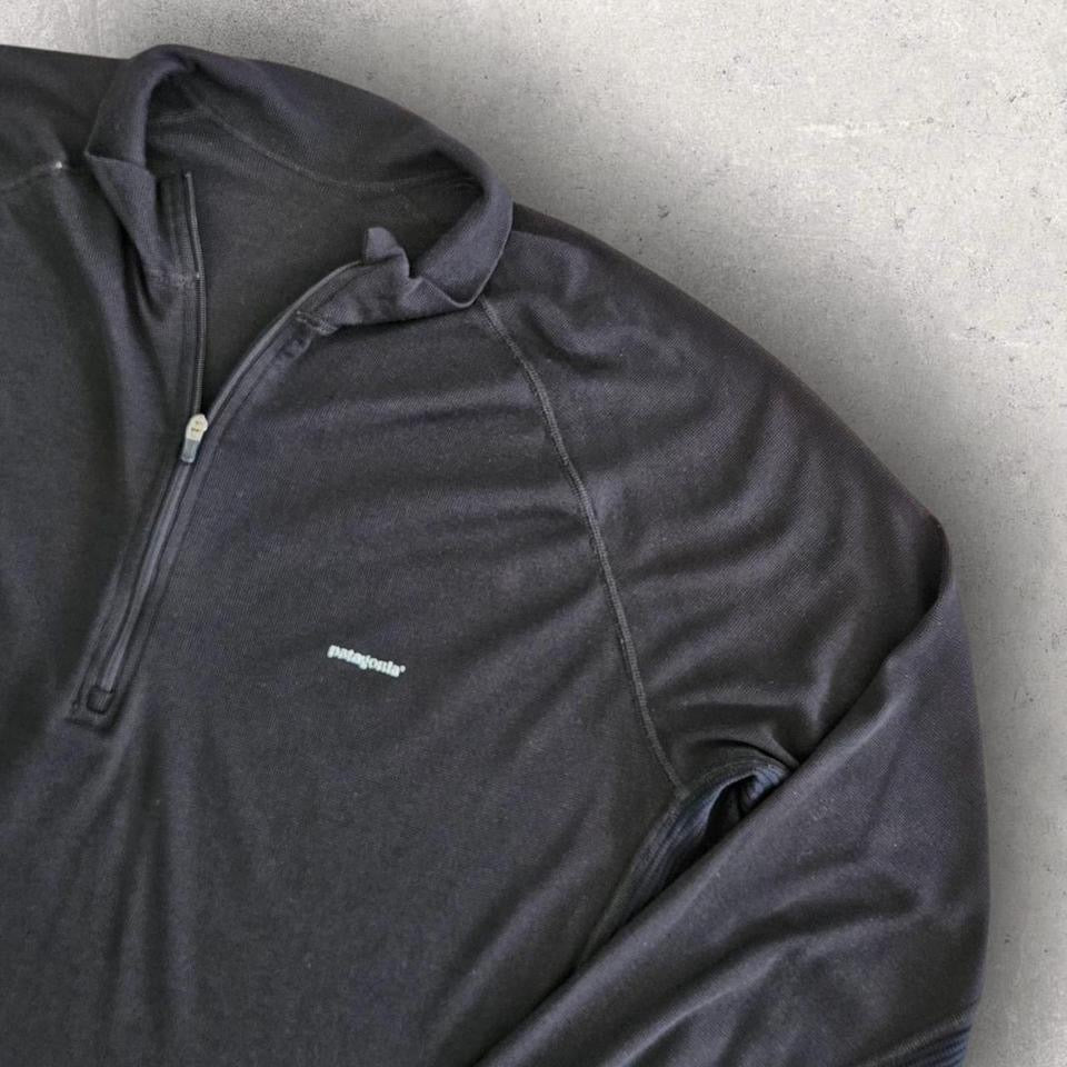 סוודר Patagonia שחור רבע רוכסן, מידה L