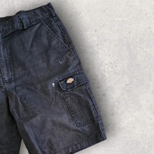 Dickies Black Workwear Cargo Shorts בצבע שחור, מידה W36