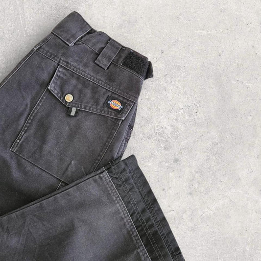 Dickies Black Double Knee Workwear Pants בצבע שחור, מידה W34