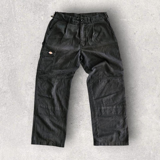 Dickies Black Double Knee Workwear Pants בצבע שחור, מידה W34