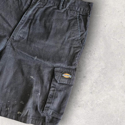 Dickies navy cargo workwear shorts W34 vintage streetwear utility