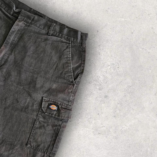 Dickies black cargo workwear shorts W40 vintage streetwear utility