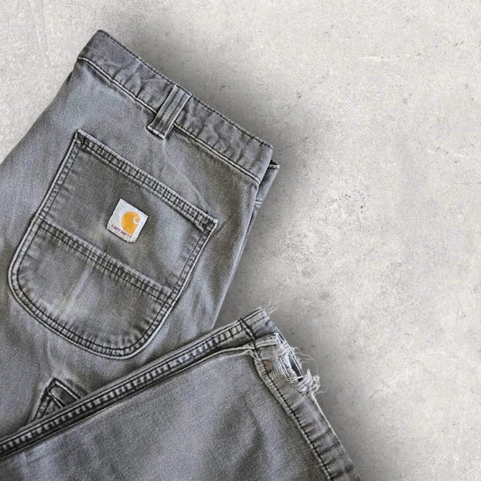 Carhartt grey workwear pants W36 L30 vintage rugged fit