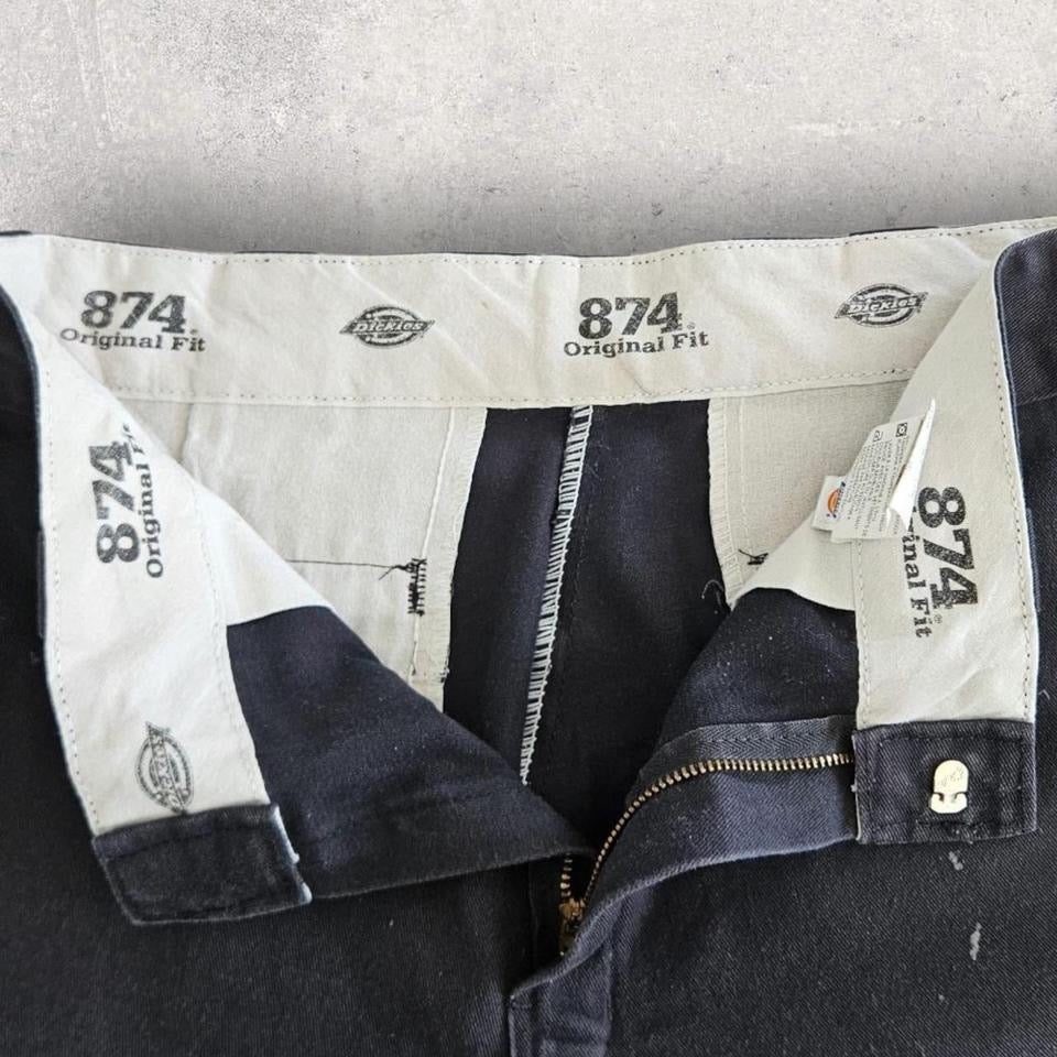 Dickies 874 Black Pants - W32 L30 – מכנסי דיקיס שחורים וינטג' לגברים