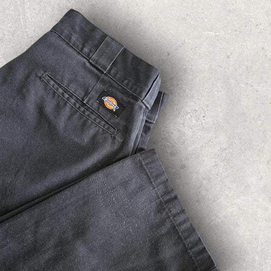 Dickies 874 black pants workwear straight fit vintage size 32x39