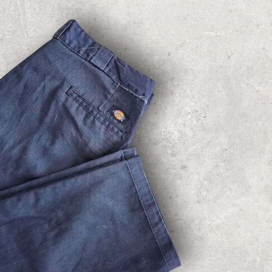 Dickies 874 navy trousers blue workwear vintage size 36x39