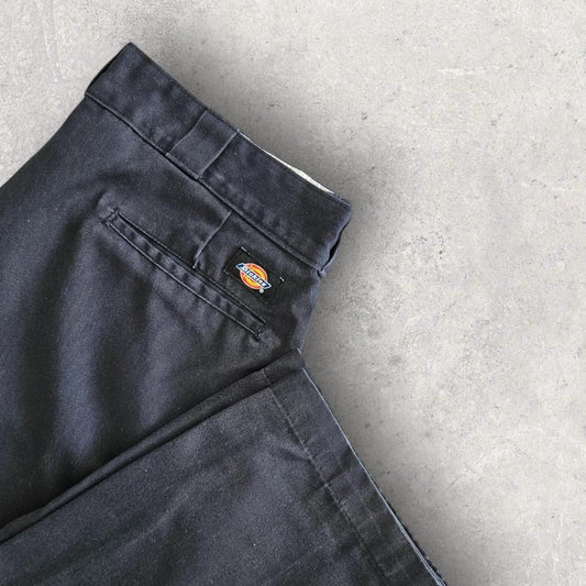 Dickies 874 black pants vintage workwear straight leg size 36x42