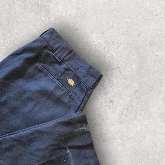 Dickies 874 Navy Flex Pants מכנס כחול כהה בגזרת 38x30 מבד גמיש – בגדי יד שנייה איכותיים