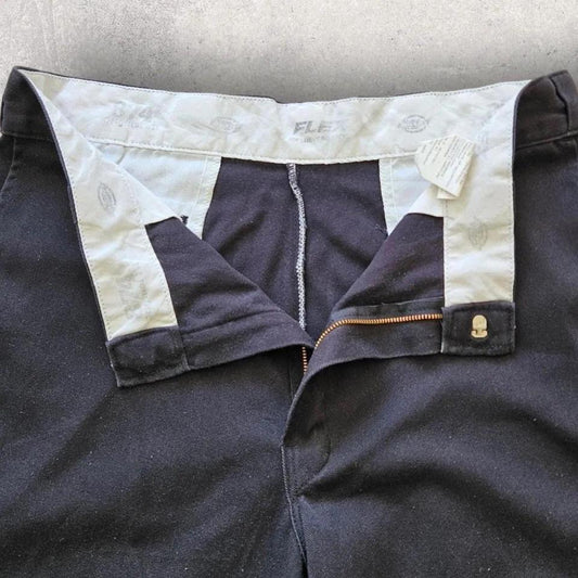 Dickies 874 Flex Black Pants 36x32 – black flexible work pants with paint stains