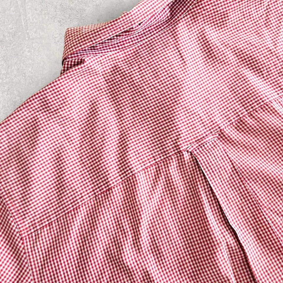 Chaps Red Squares Polo Shirt XXL – Classic Vintage Red Pattern