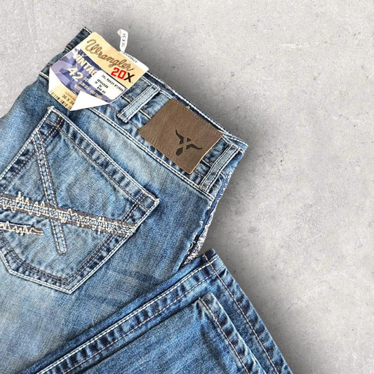 Wrangler Navy Jeans 36x34 – Classic Straight-Leg Fit, Brand New