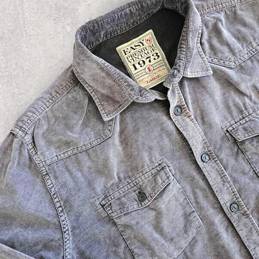 Unbranded Purple Faded Corduroy Shirt – M – Vintage Cord Shirt