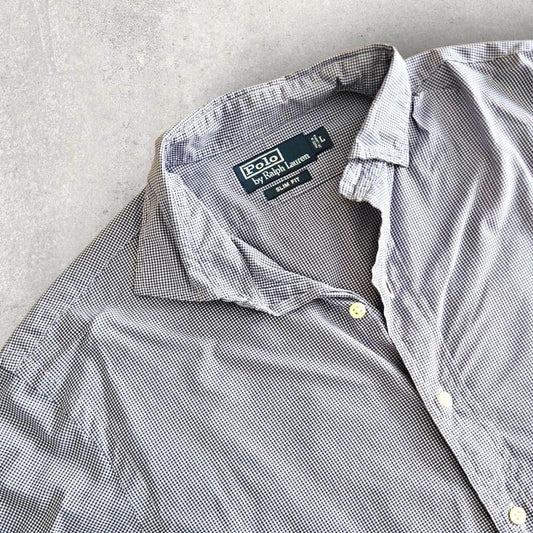 Ralph Lauren Blue Polo Shirt L – Vintage Preppy Fit