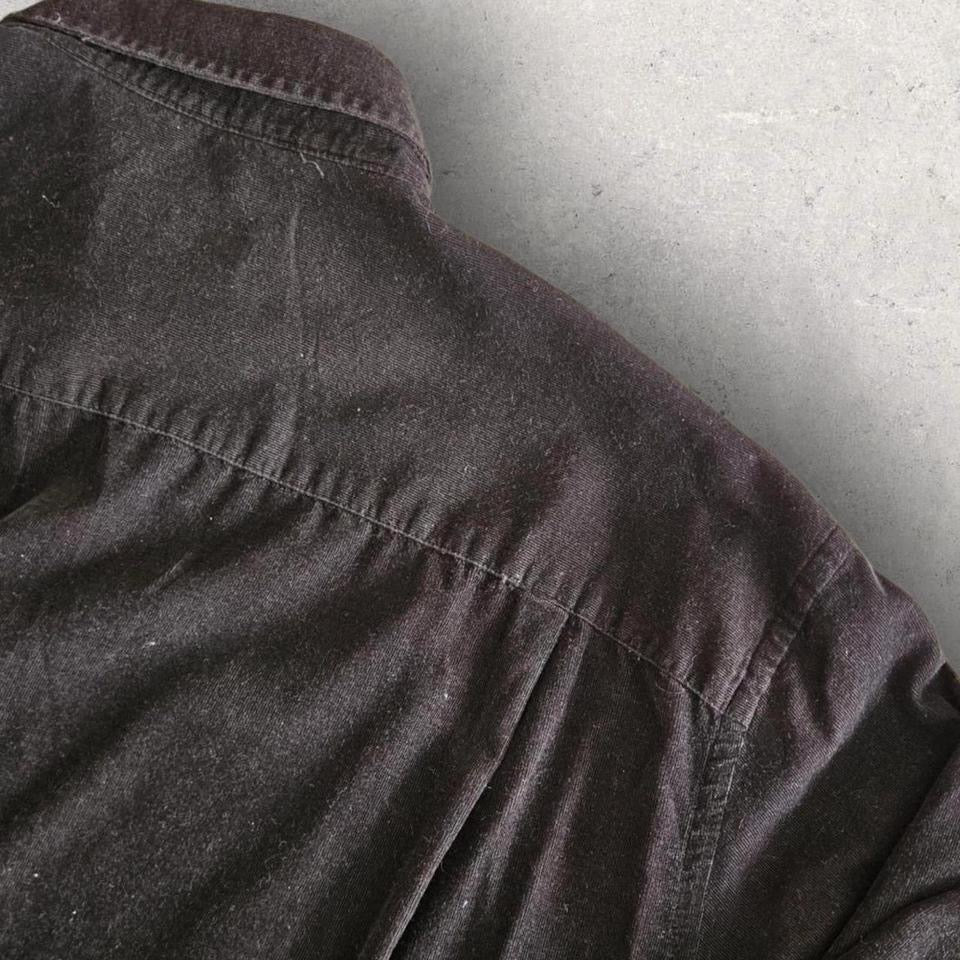 Black Corduroy Polo Shirt XL – Vintage Baggy Fit