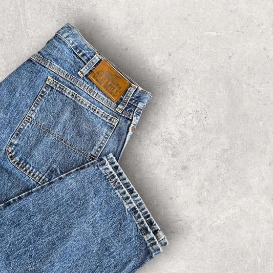 Old Mill Jeans – Blue Carpenter 38x32 | ג'ינס וינטג' כחול Old Mill Jeans – Blue Carpenter 38x32 | ג'ינס וינטג' כחול Lizard Vintage Clothes Uncategorized