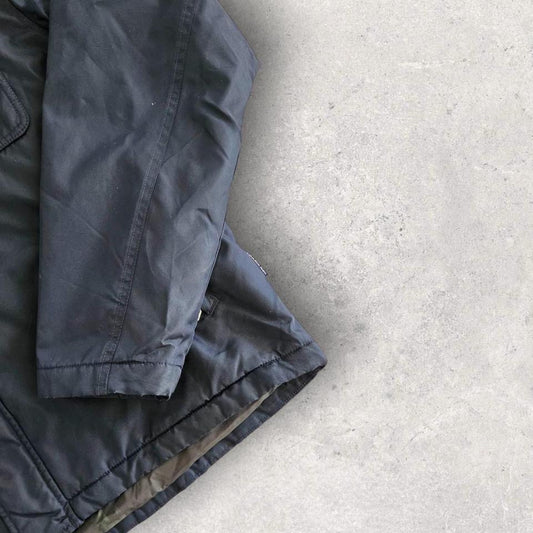 מעיל Calvin Klein ניילון כבד בצבע כחול כהה מידה M