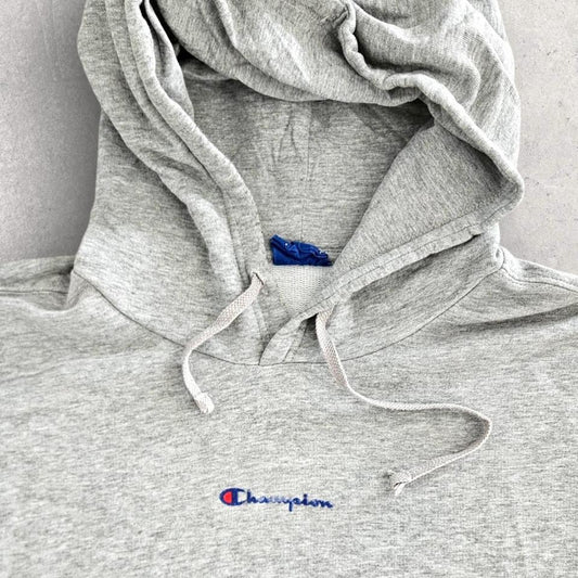 הודי אפור Champion עם לוגו מידה XL