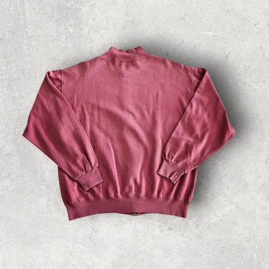 סווטשירט וינטג' Champion ורוד עם רוכסן מידה L