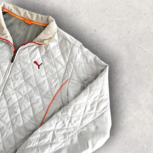 ג'קט פוך Puma וינטאג' מידה L עם שרוולים ניתנים להסרה