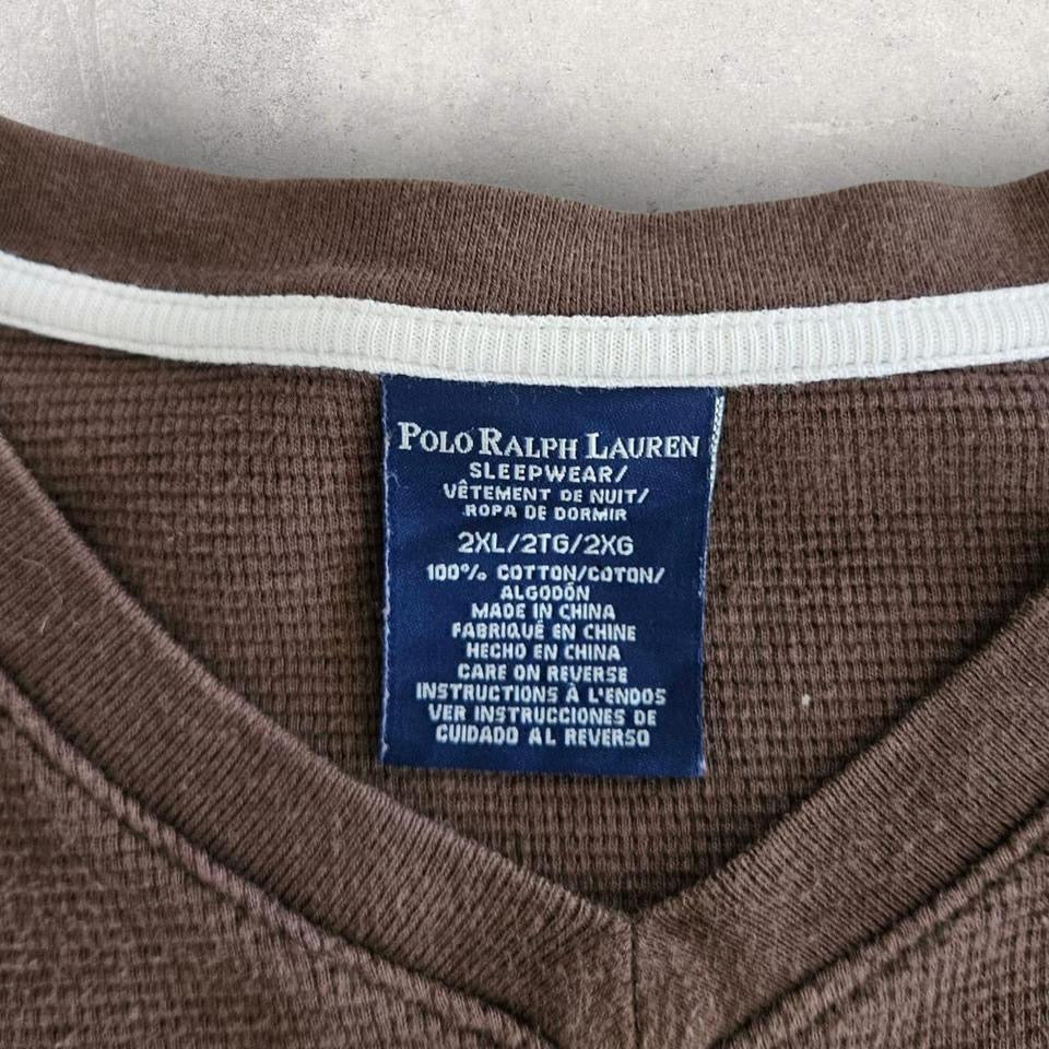 Polo Ralph Lauren Brown Long Sleeve Tee Polo Ralph Lauren Brown Long Sleeve Tee Lizard Vintage Clothes T-Shirts