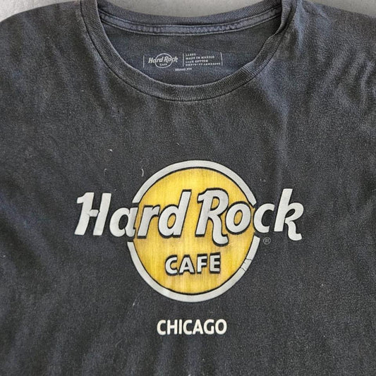 Hard Rock Cafe Black T-shirt - L Lizard Vintage Clothes 80.00 NIS Hard Rock Cafe Black T-shirt - L T-Shirts