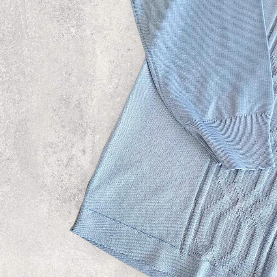 Vintage Montagut Blue Polo Shirt - L Lizard Vintage Clothes 65.00 NIS Vintage Montagut Blue Polo Shirt - L Polos