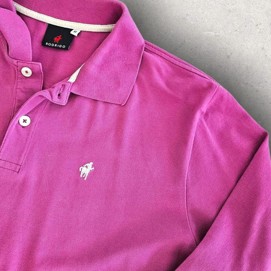 Pink Rodrigo Polo shirt - S Lizard Vintage Clothes 60.00 NIS Pink Rodrigo Polo shirt - S Polos