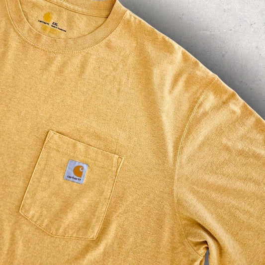 Carhartt yellow Pocket Tee - 3XL Carhartt yellow Pocket Tee - 3XL 85.00 NIS Lizard Vintage Clothes T-Shirts