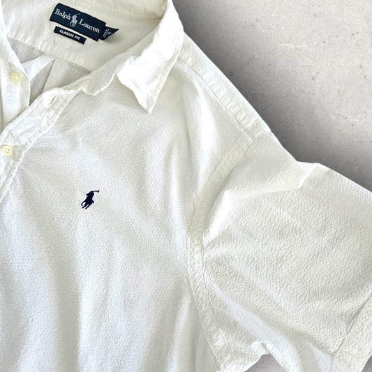 Polo Ralph Lauren White Shirt - XL Polo Ralph Lauren White Shirt - XL Polos 200.00 NIS Lizard Vintage Clothes