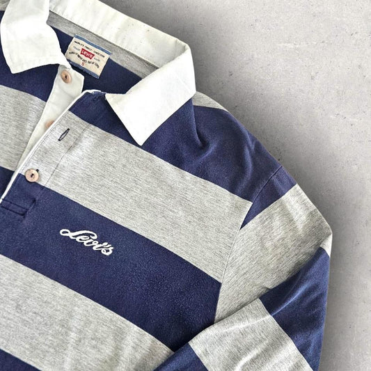 Vintage Levi’s Long Sleeve Polo Tee - S Vintage Levi’s Long Sleeve Polo Tee - S Polos Lizard Vintage Clothes
