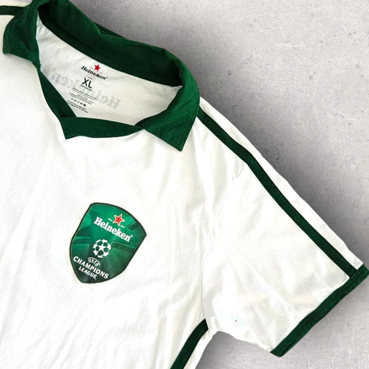 Heineken White Polo T-shirt - M Heineken White Polo T-shirt - M Polos Lizard Vintage Clothes