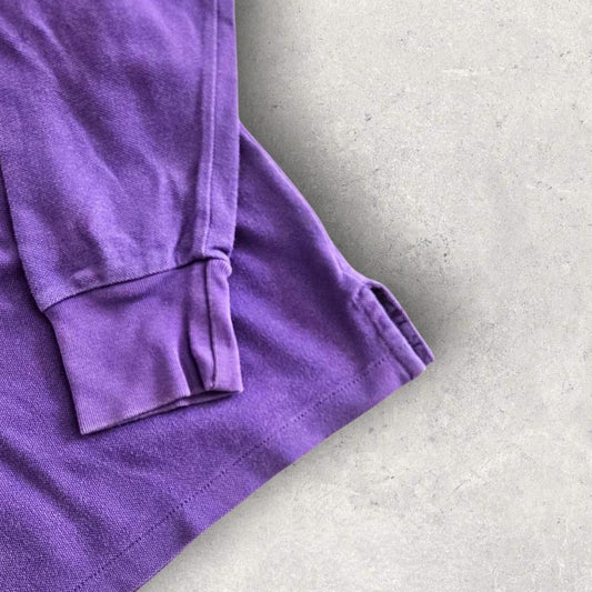 Vintage Ralph Lauren Purple Polo Tee - L 100.00 NIS Vintage Ralph Lauren Purple Polo Tee - L Lizard Vintage Clothes Polos