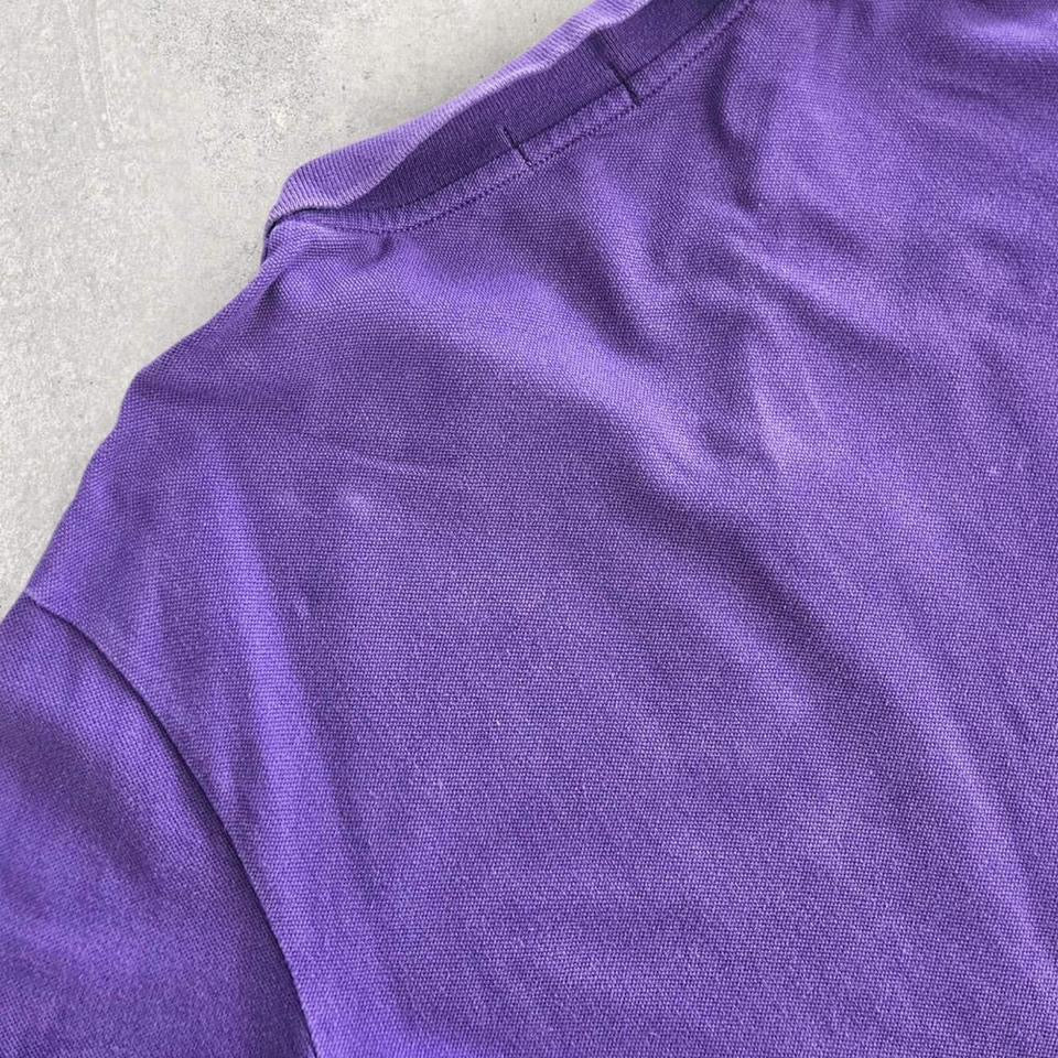 Vintage Ralph Lauren Purple Polo Tee - L 100.00 NIS Vintage Ralph Lauren Purple Polo Tee - L Lizard Vintage Clothes Polos