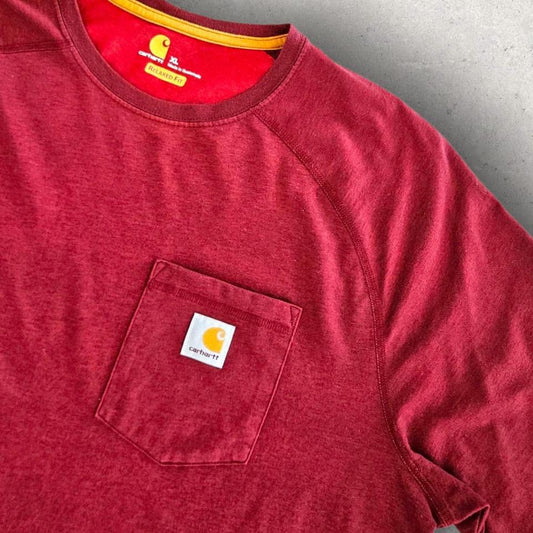 Carhartt Red Pocket Tee - L Carhartt Red Pocket Tee - L 100.00 NIS Lizard Vintage Clothes T-Shirts
