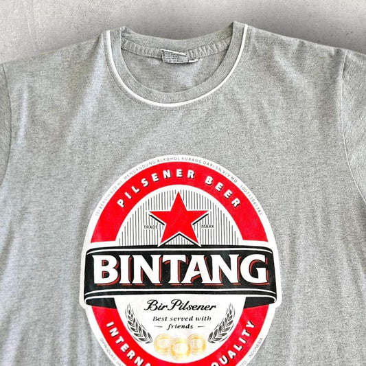 Vintage Grey Beer T-shirt - L Vintage Grey Beer T-shirt - L Lizard Vintage Clothes