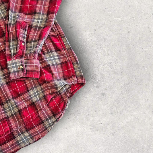 Arrow Red-brown Flannel Shirt - L חולצת פלאנל חומה-אדמדמה מידה L