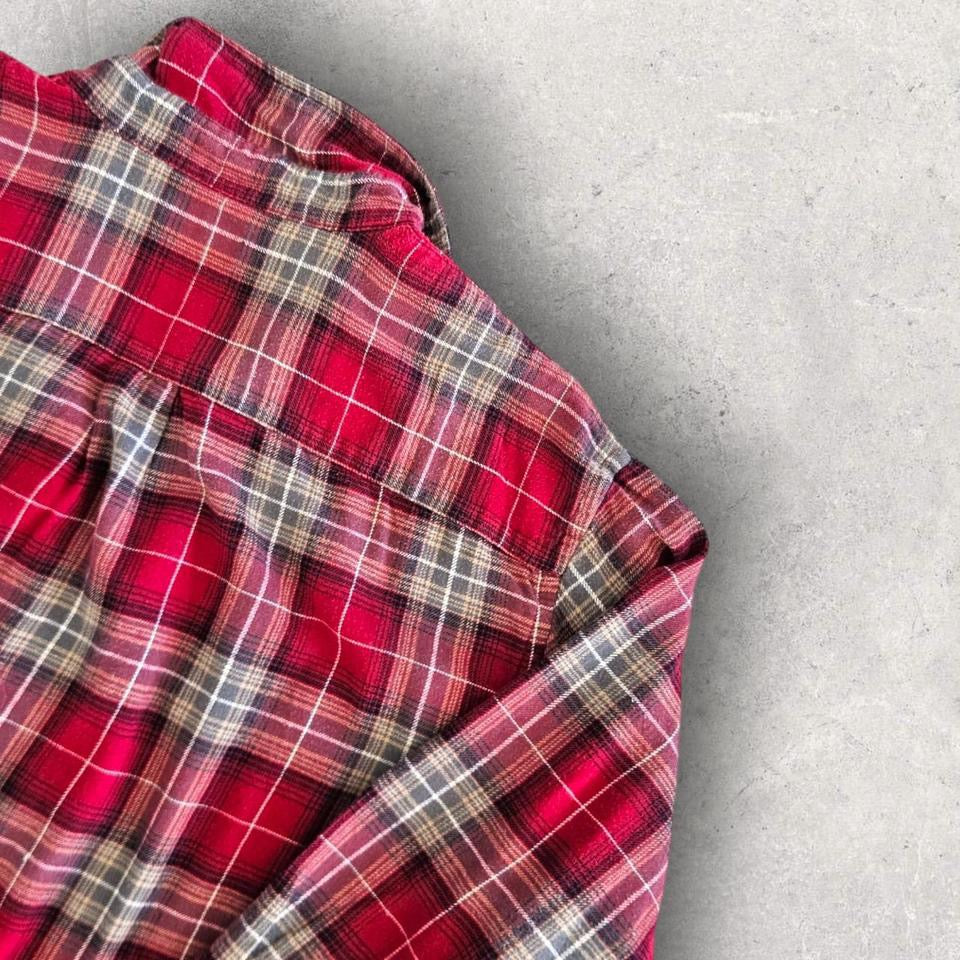 Arrow Red-brown Flannel Shirt - L | חולצת פלאנל חומה-אדמדמה