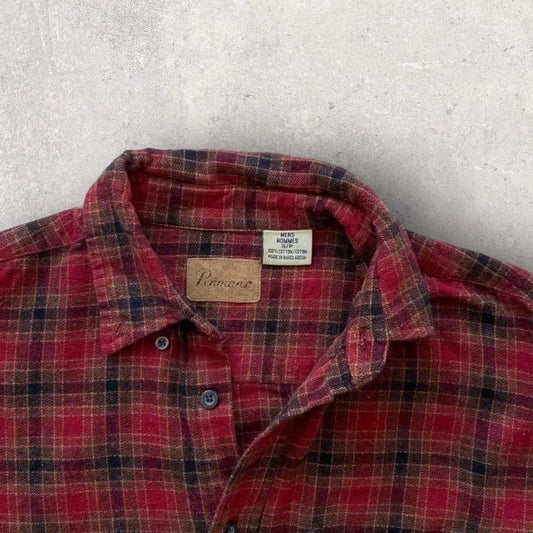 Vintage flannel shirt - S חולצת פלאנל וינטג' משובצת מידה S