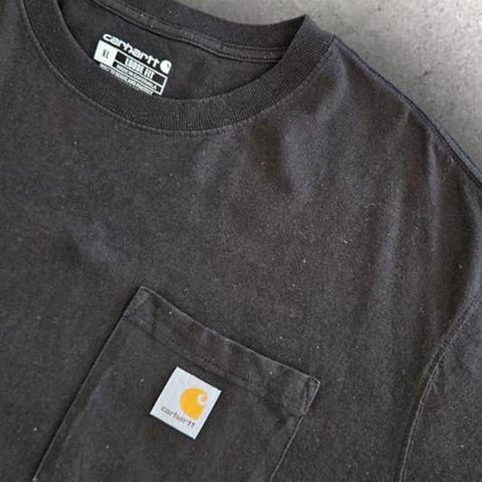 Carhartt Black Pocket Tee - XXLT-ShirtsLizard Vintage Clothes