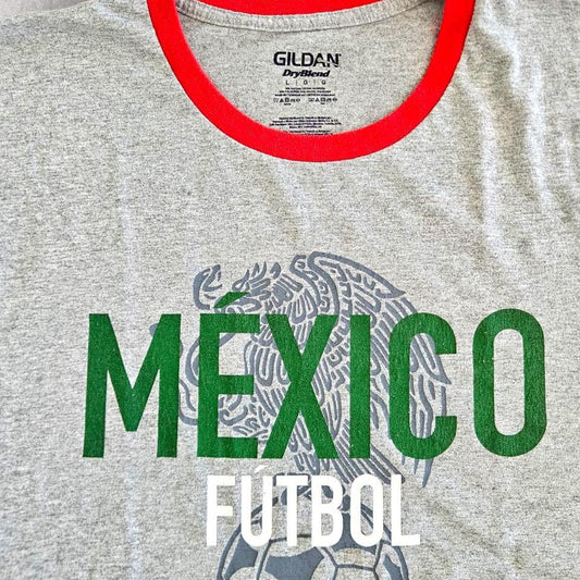 Gildan Grey Football T-shirt - LLizard Vintage ClothesT-Shirts