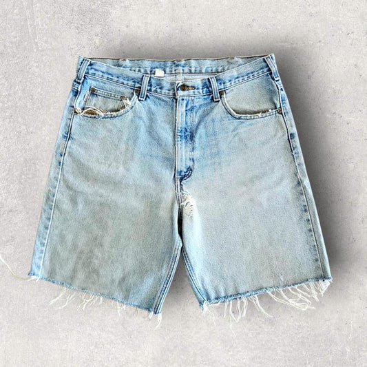 Carhartt Blue Denim Shorts - W36Denim ShortsLizard Vintage Clothes