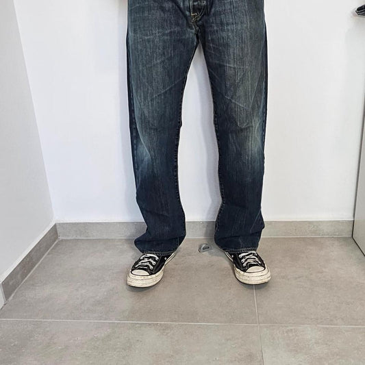 Levis navy jeans - 36x32JeansLizard Vintage Clothes